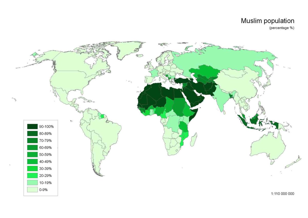 Карта ислама в россии