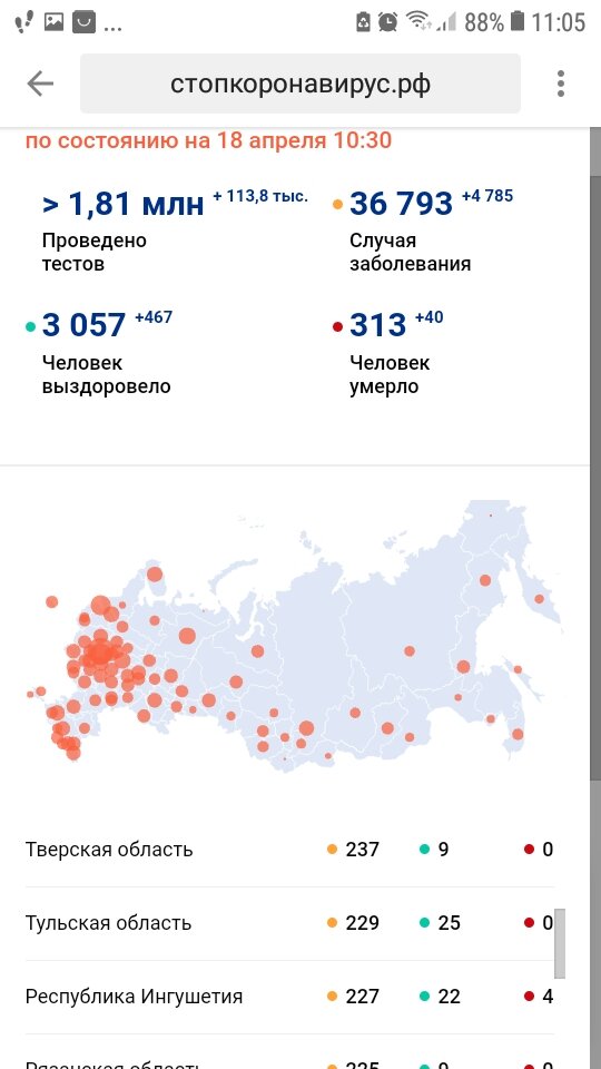 В Тверской области количество зараженных увеличивается,слава Богу что хоть никто пока не умирает.