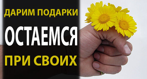 Дарим подарки и остаемся при деньгах