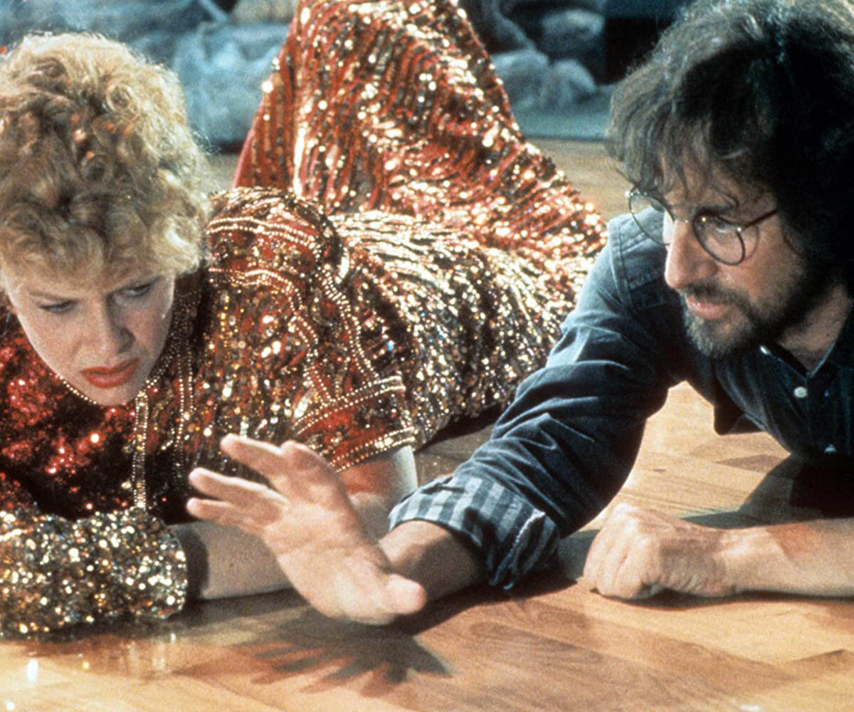 Кейт Кэпшоу и Стивен Спилберг на съемках