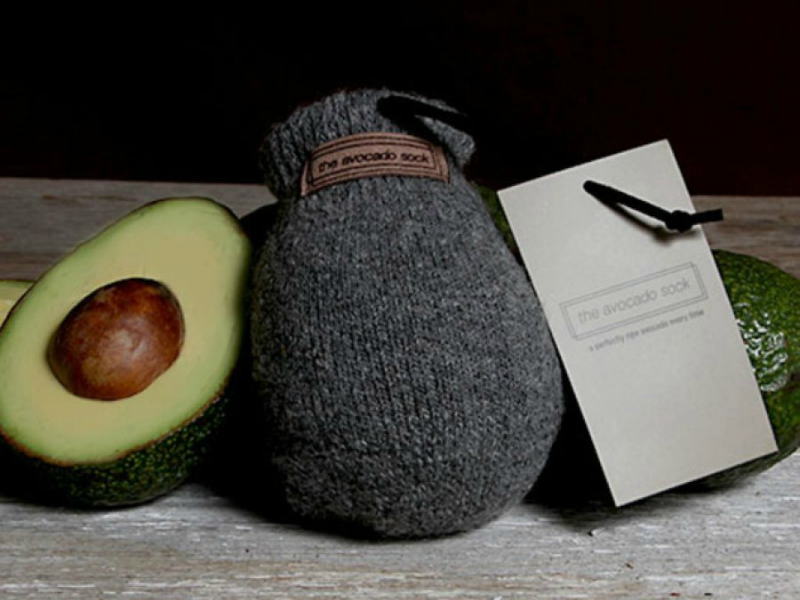 Мешочек для дозревания авокадо Avocado Sock, придумал Дайан Шервуд.