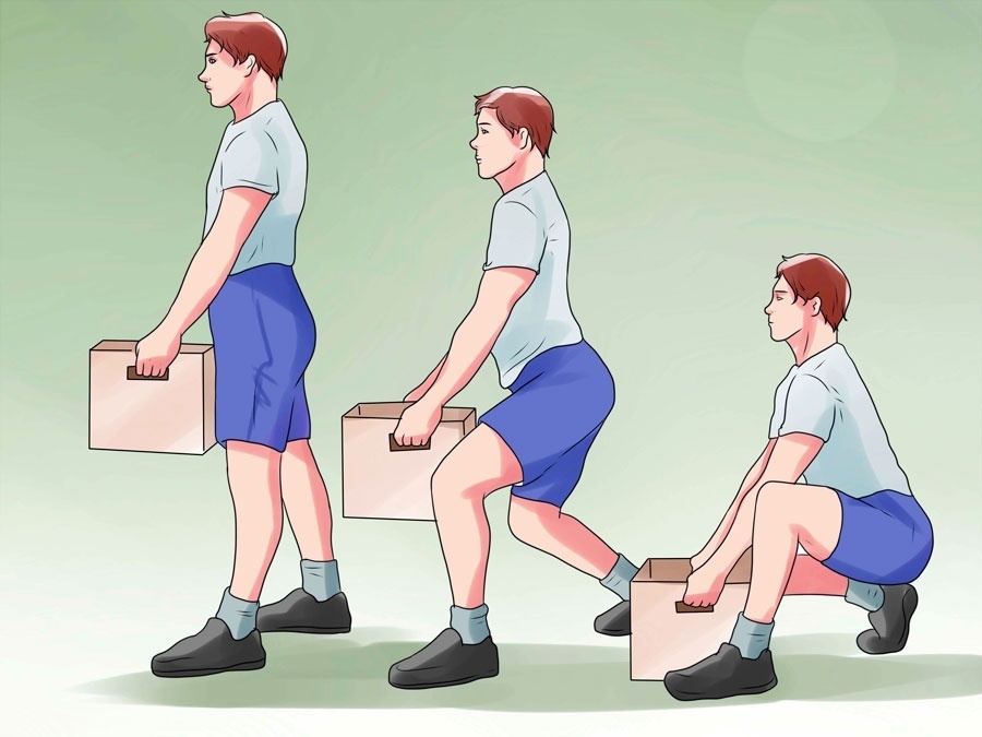 как поднимать тяжелое, чтобы не болела спина