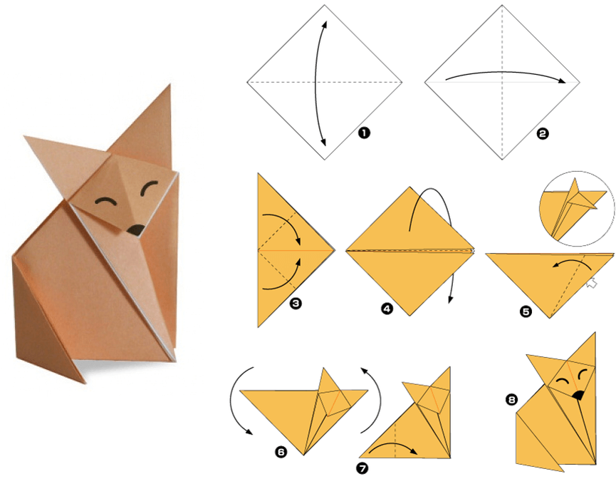 Оригами из бумаги — ТОП 120 схем для детей (легкие и простые)