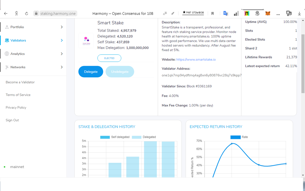 Валидатор Smart Stake, партнер Российской компании Альберт Сервис