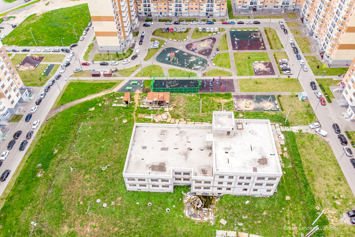 Брошенный детский сад в микрорайоне Южный в г.о. Домодедово