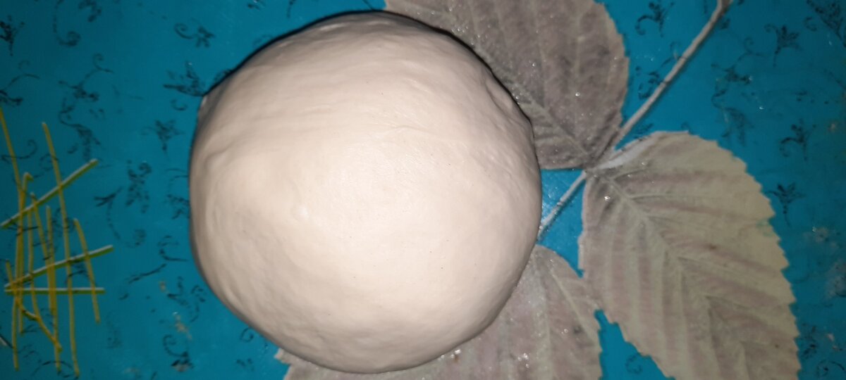 Отрываем кусок от теста и зделайте его в круг. 