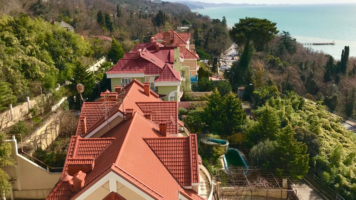 Вид на коттеджи в Приморье