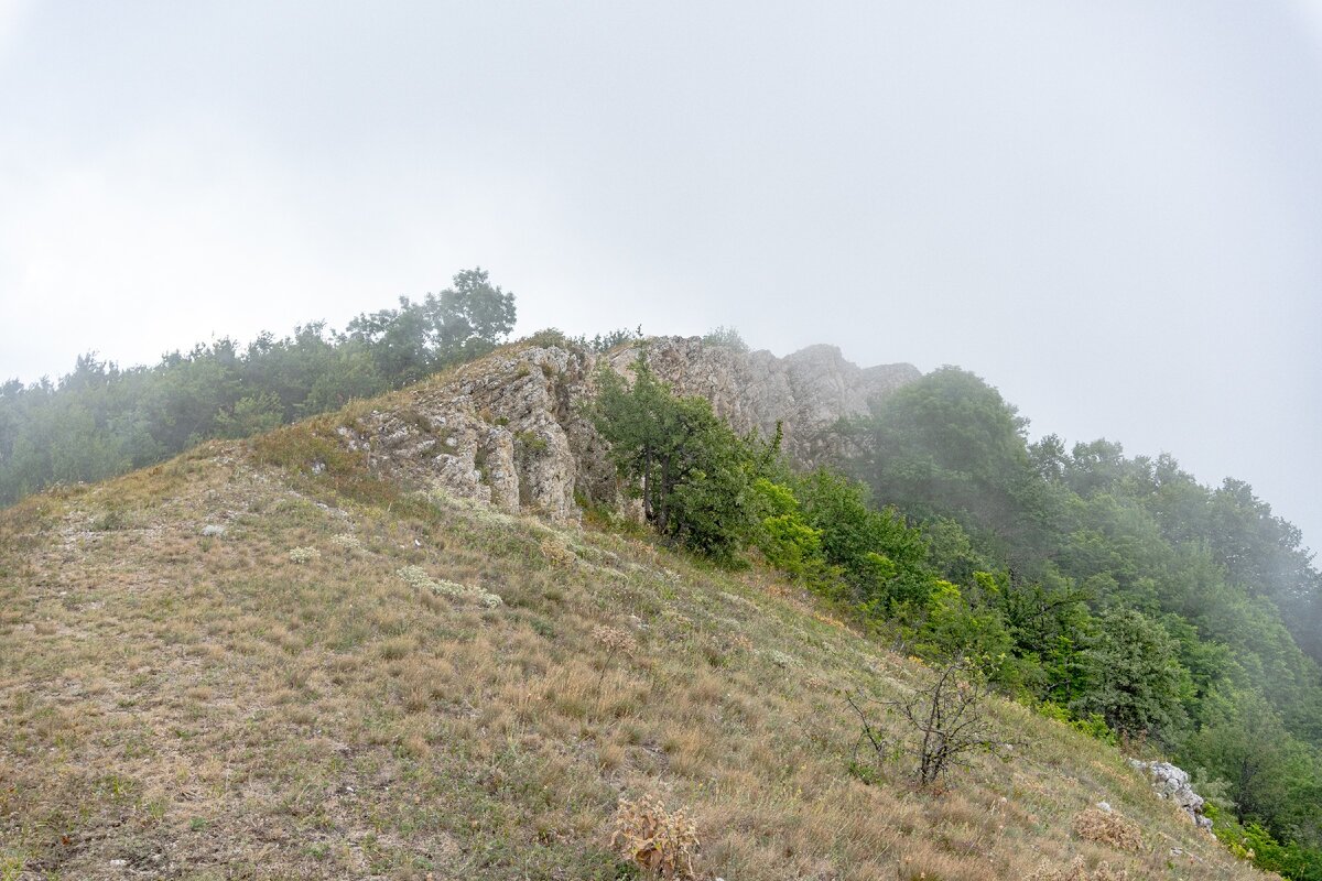 1. Гора Емула-кая (ещё её называют Эмула-кая) состоит из нескольких зубцов на кромке скального обрыва, обращённого к Зеленогорью. Вдоль обрыва проходит тропа.