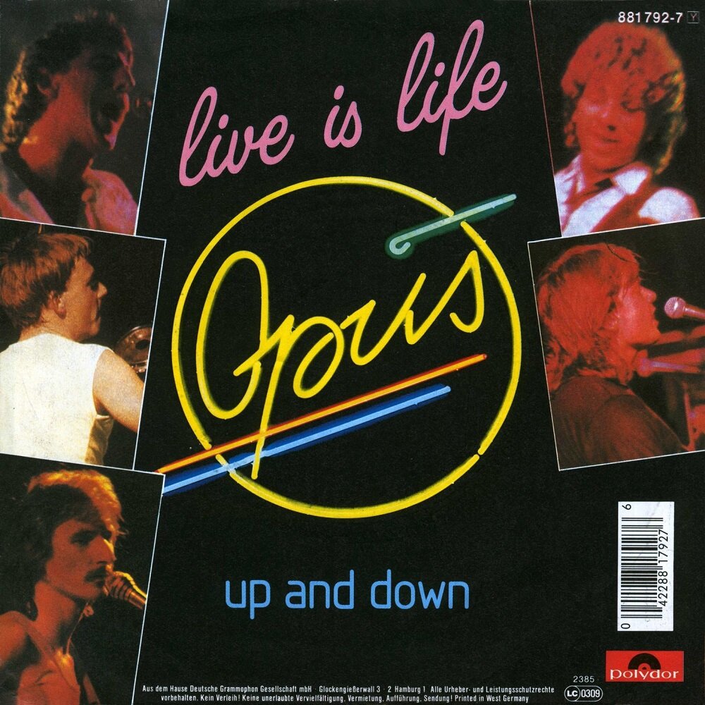 Британский вариант оформления сингла. 1984 год. Лейбл Polydor. 