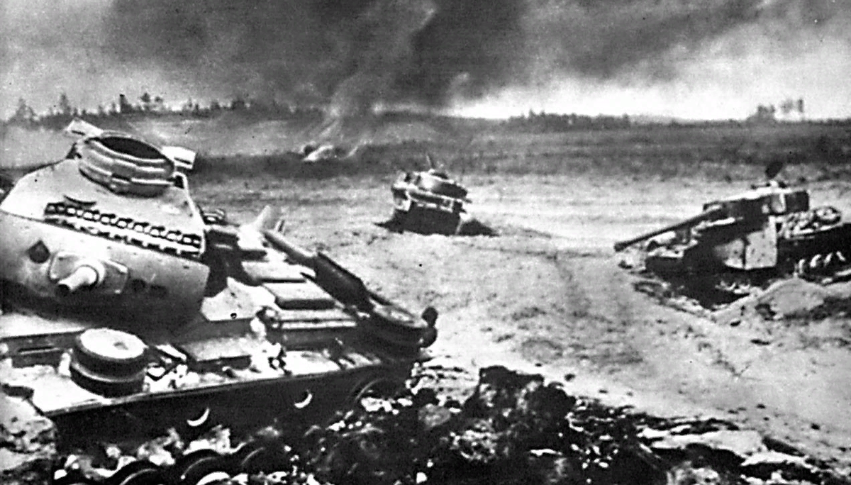 Фотография сделанная советскими корреспондентами в годы ВОВ.