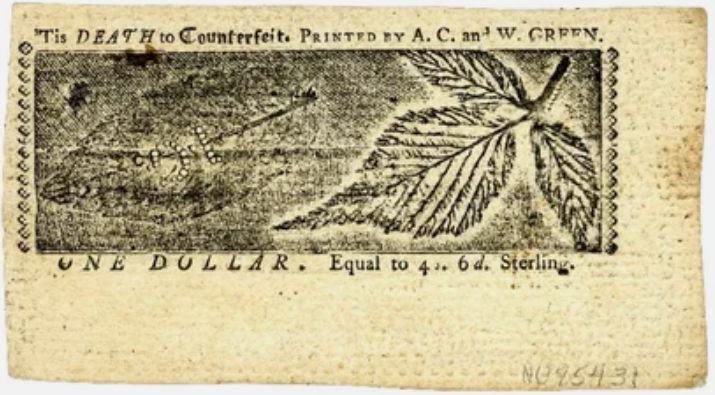 1 доллар 1770 года. Фото с сайта: cameralabs.org