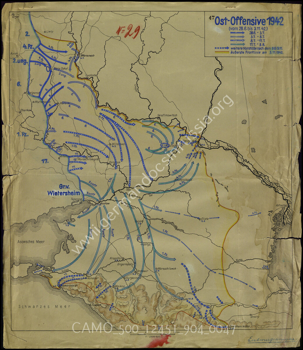 Наглядная история Великой Отечественной в трофейных картах 1942 года. |  Молодость в сапогах | Дзен