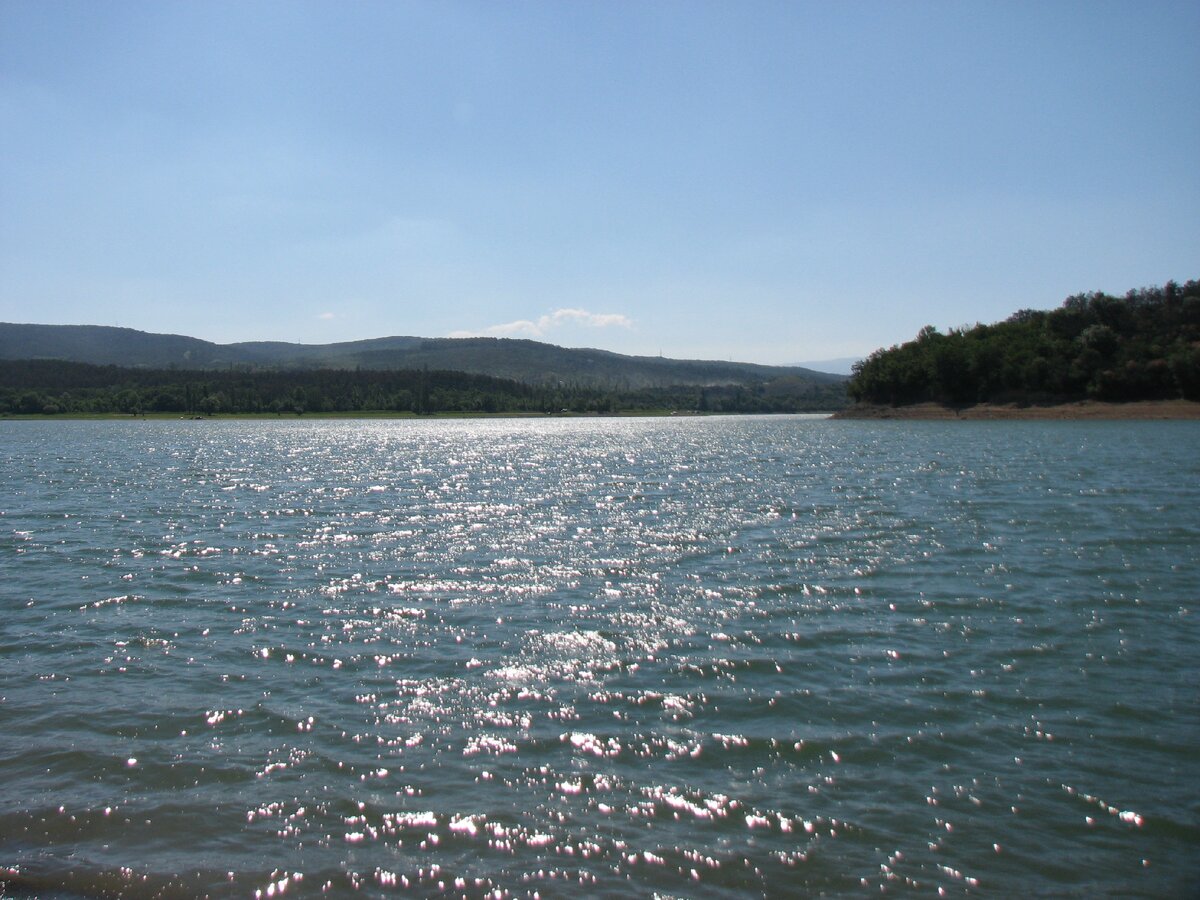 До недавнего времени Симферопольское "море" выглядело именно так... Фото автора...