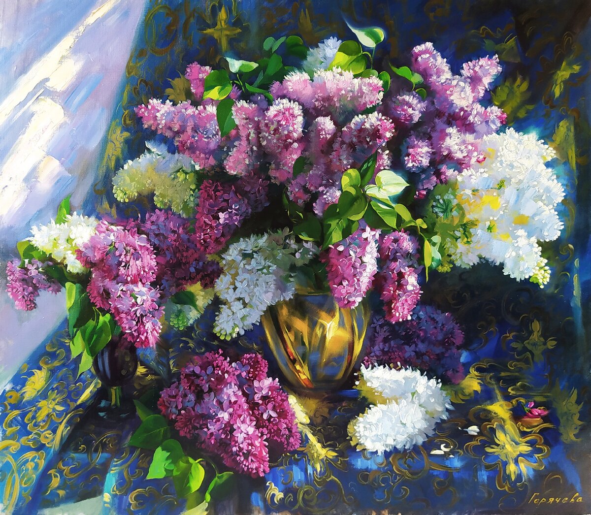 Горячева Светлана,"Сирень", холст, масло, 2020 г.
