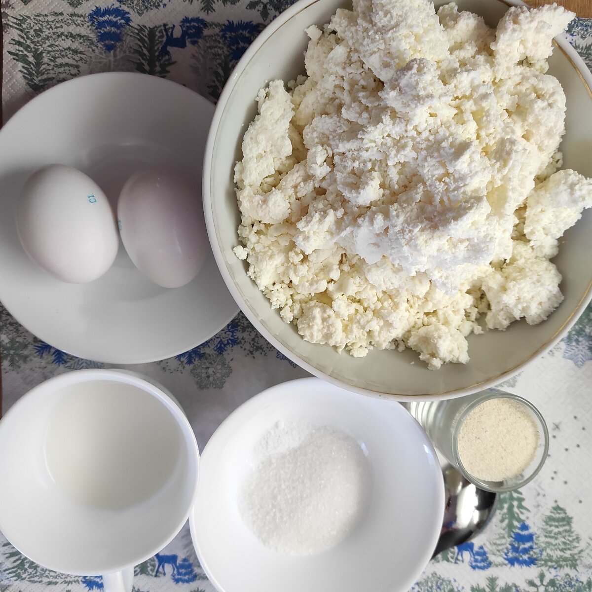 Продукты на запеканку