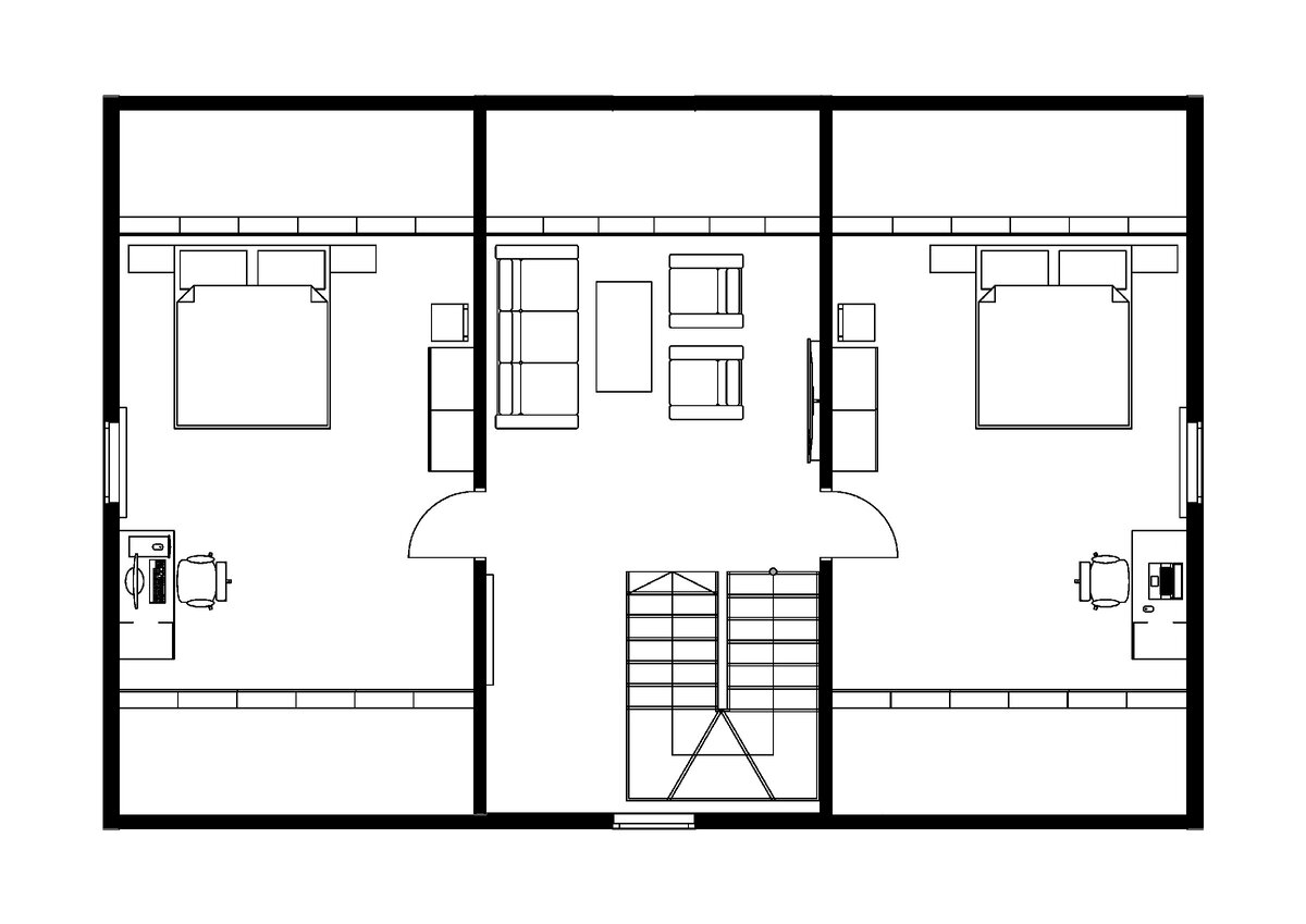 Проект дома, на мой взгляд лучший. Второй этаж.
