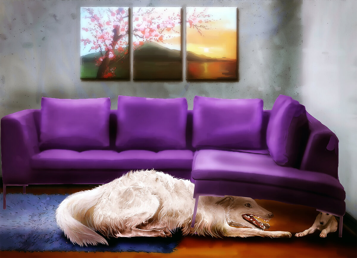 Иллюстрация к повести "Напасть" Гплины Коржавиной