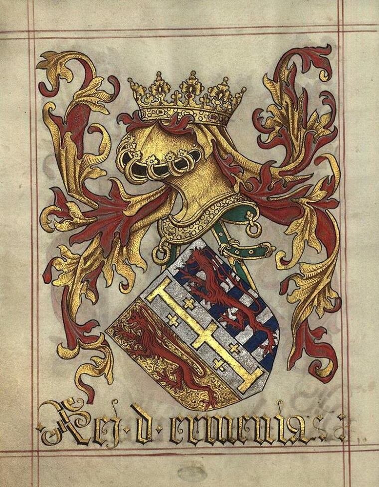 Военный герб Киликийской Армении на португальской миниатюре 1509 года