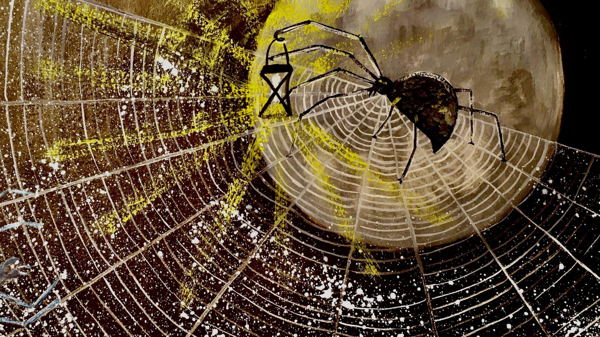 Интуитивное рисование. Автор — Ирина Ковалькова. Лист А3, гуашь