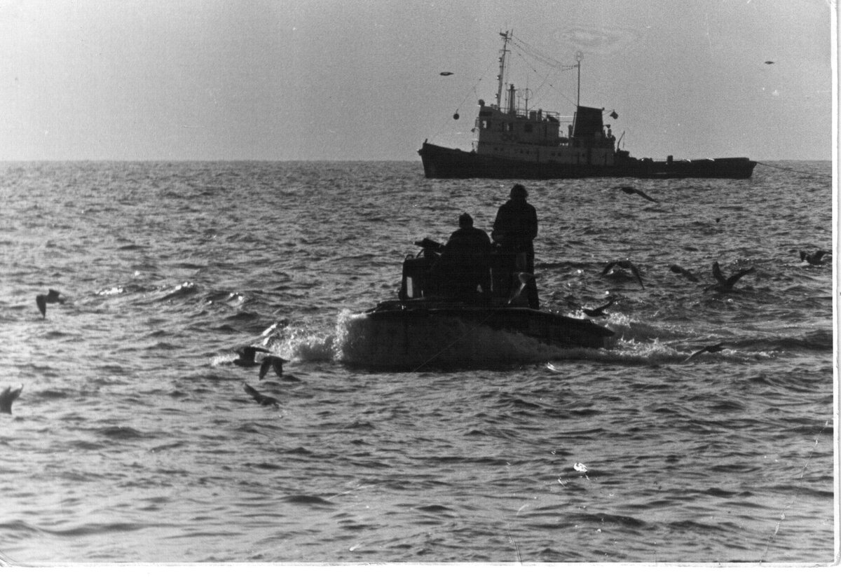 Морской буксир «Подводник» и малый буксирный катер («бычок»)