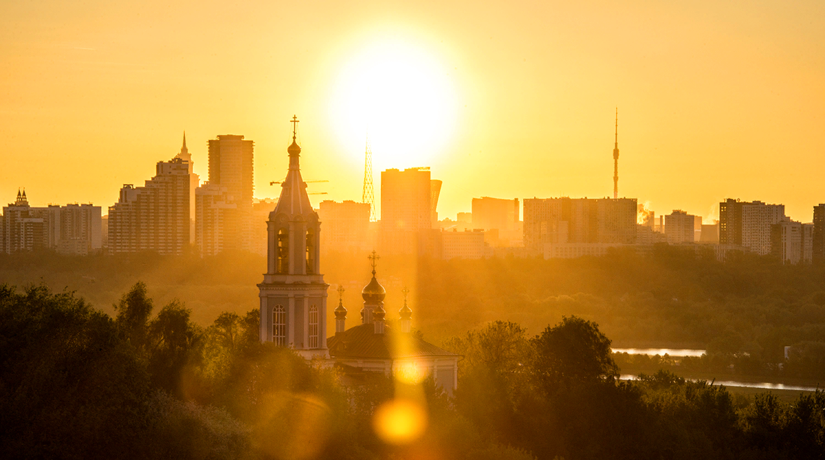 Солнце фото москва