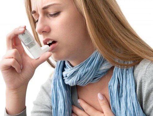 Затрудненное дыхание при астматических приступах