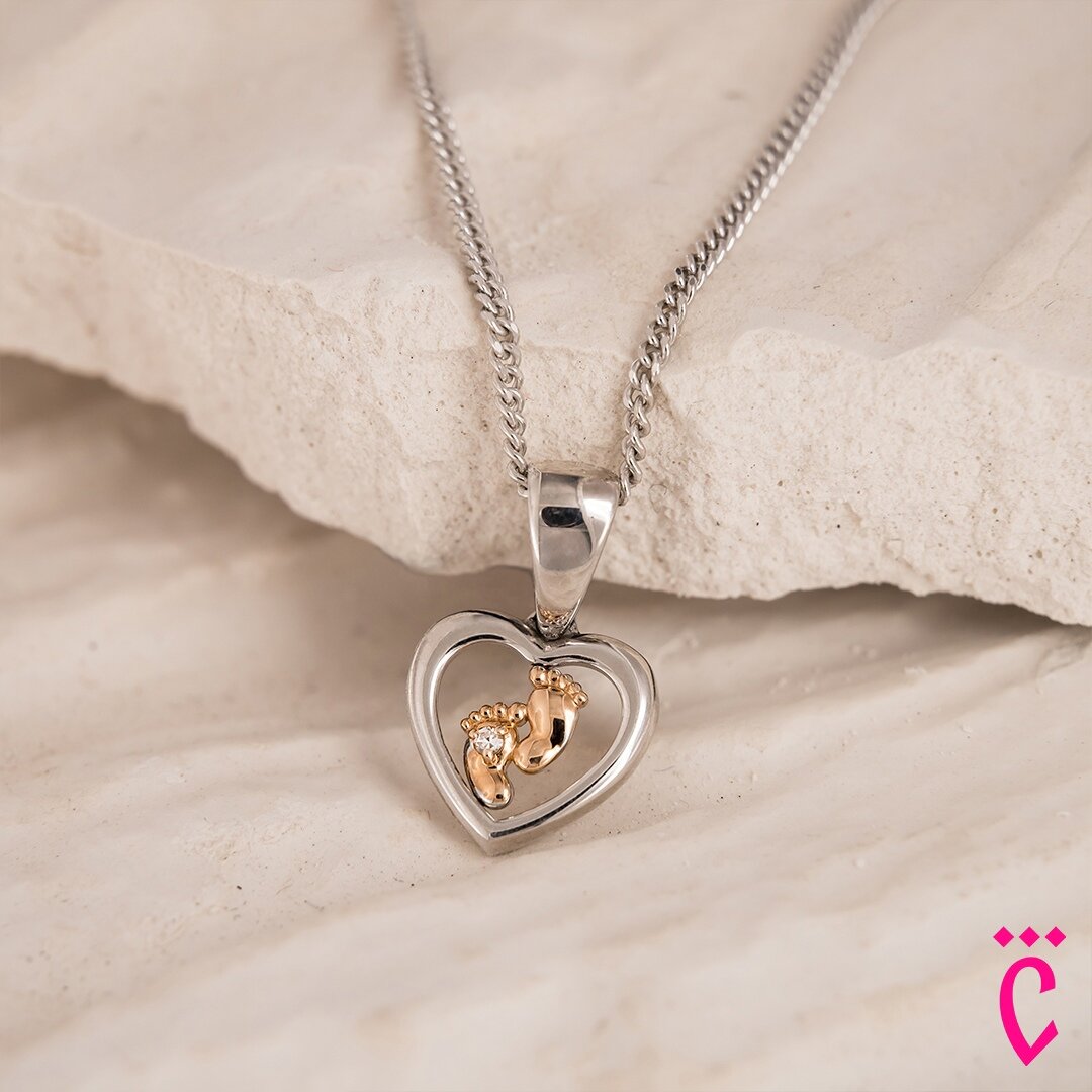 Серебряная подвеска с бриллиантом, арт. 03-1743000Б-00