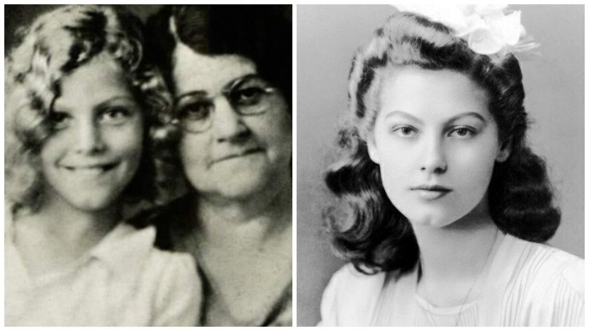 Ава Гарднер с мамой. Фото: Pinterest