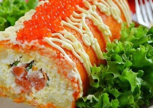 Салат-закуска "Царский рулет"