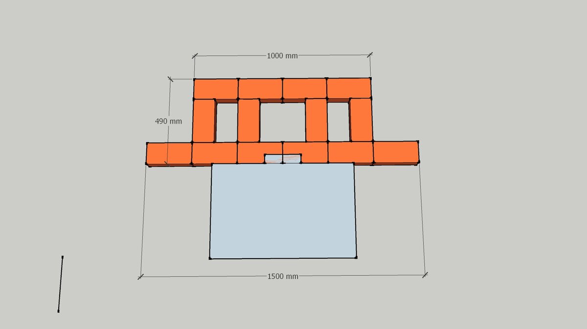 Начинаем строительство кирпичного щитка для заводской печи-камина. Подготовили два варианта конструкции щитка. Первый- канальный. Второй- колпаковый. 
