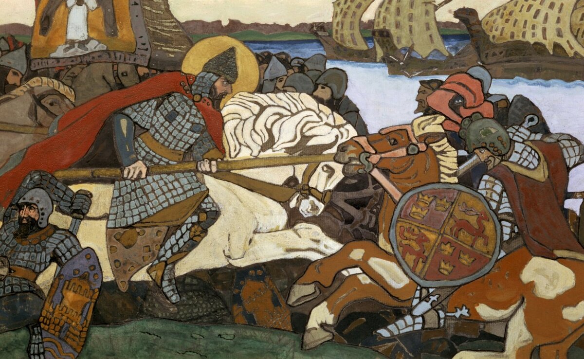 Н.К.Рерих. «Александр Невский побеждает ярла Биргера».