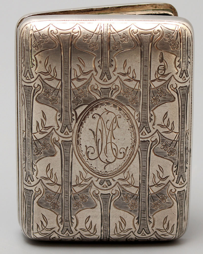 Миниатюрный кошелек, серебро 84 пр., Россия, 19 в.
