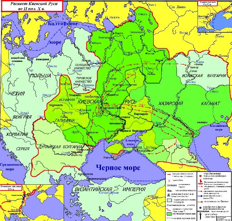 Карта украины 6 века