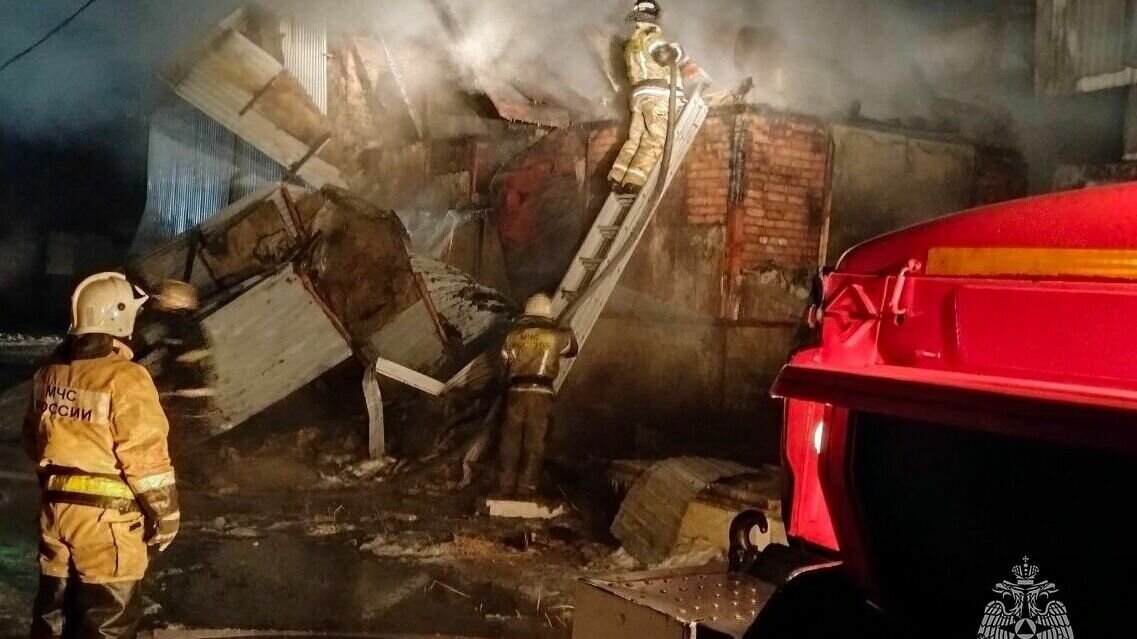     В Абакане посреди ночи загорелся склад одной из компаний. Огонь распространился на значительное расстояние — его пришлось тушить около пяти часов.