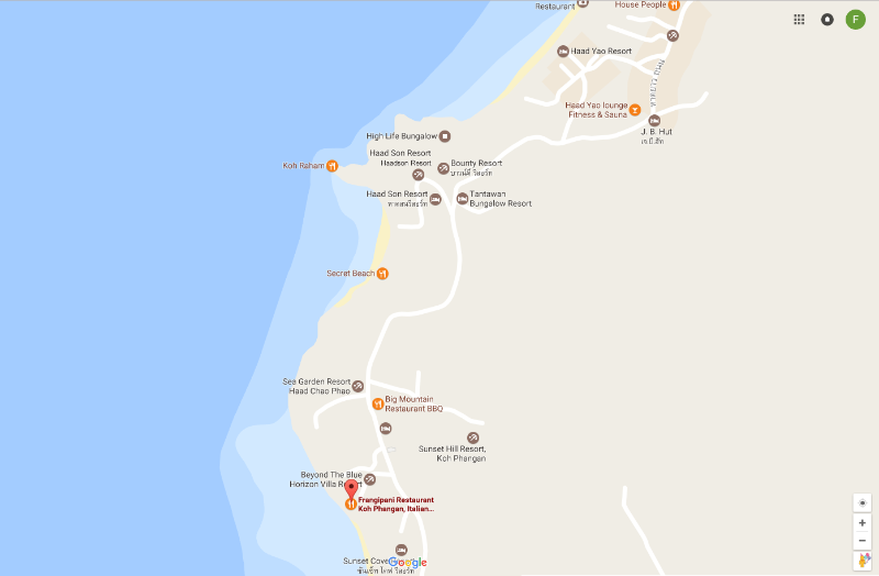 Отметка этого рестика на карте.