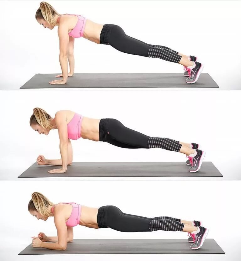 Виды планки. Фото с сайта эффективных  Mirfitness.info