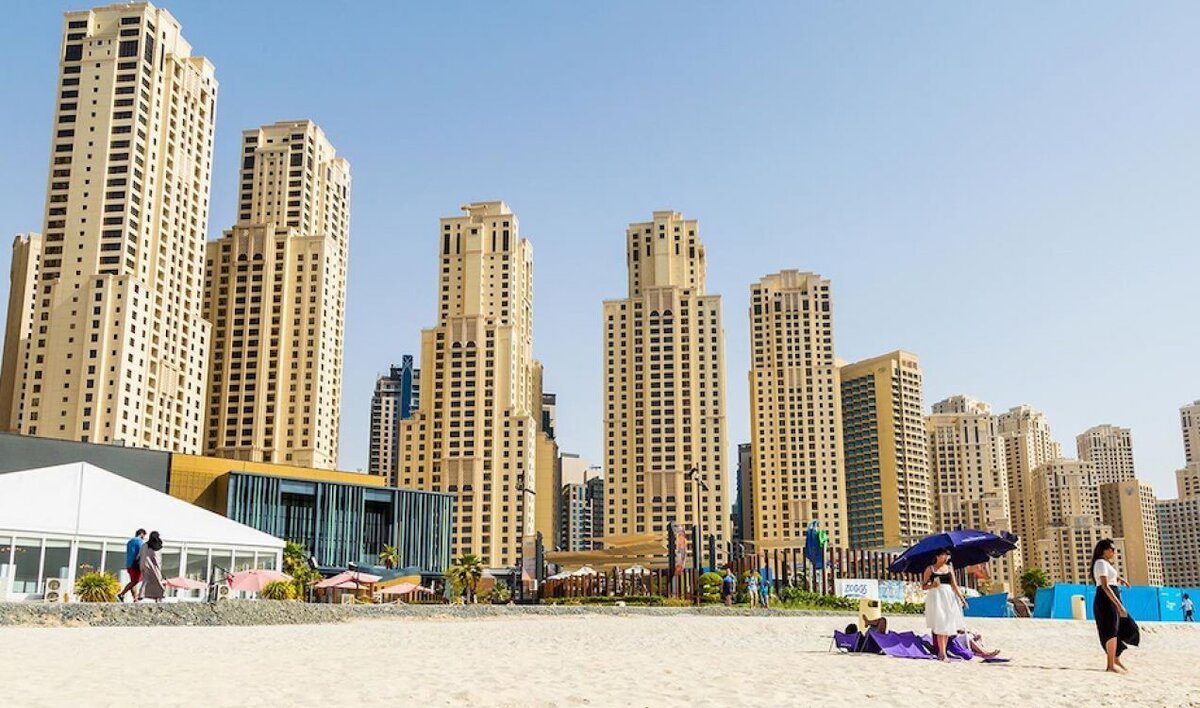 Дубай jbr пляж