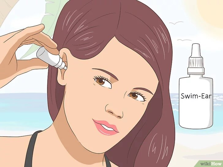 4 Купите ушные капли, предназначенные для чистки ушей от воды. Они доступны в аптеках. Такие капли, как правило, содержат спирт, который быстро испаряется. Наклоните голову и накапайте капли в ухо в соответствии с инструкцией.