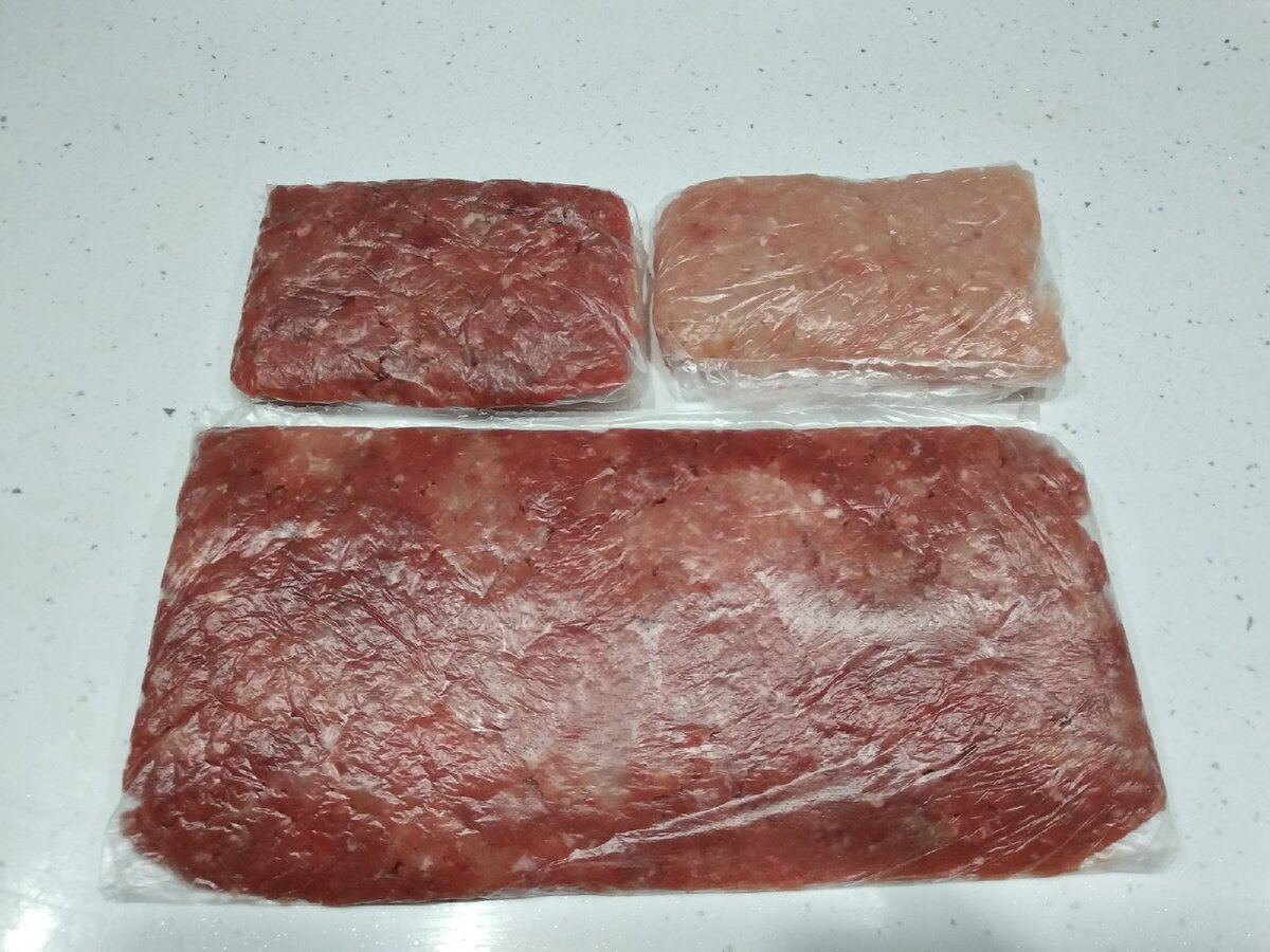 Заморозка мяса. Фото автора.