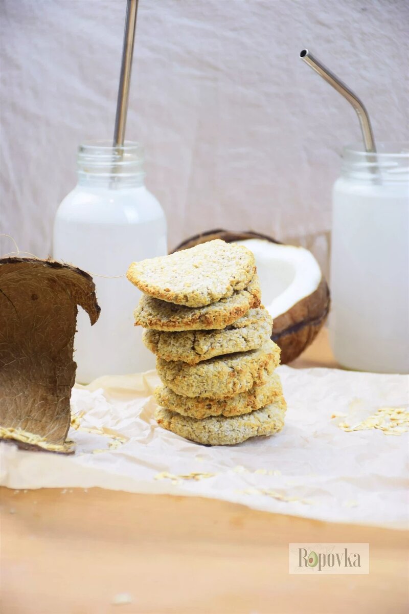 Веганское кокосовое печенье