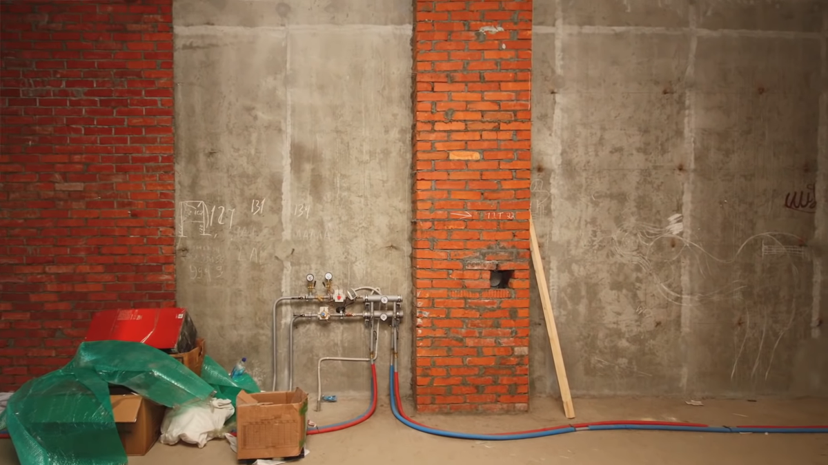 Стандартный короб из кирпича