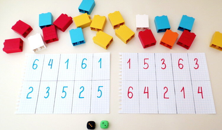 Бросая кубики по очереди. Игра с игральными кубиками на состав числа. Значение цифр на кубиках. Тетради чертить проекты кубики. Счет для детей 3-4 соотношения с кубиком.