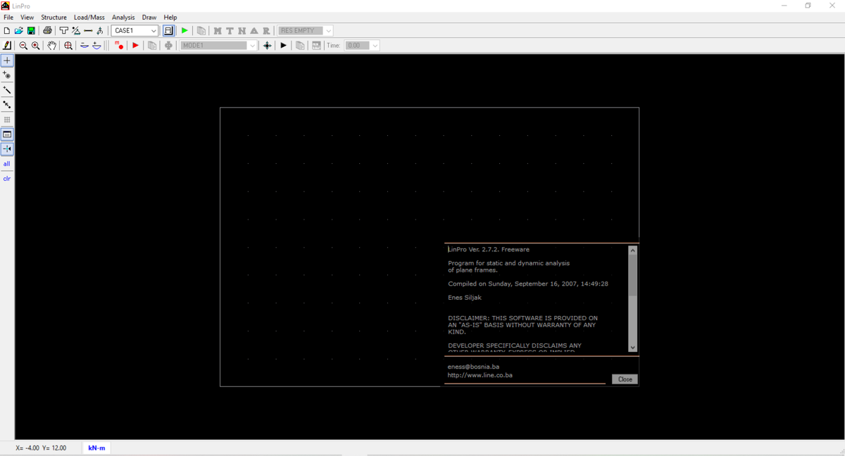 Стартовое окно программы.