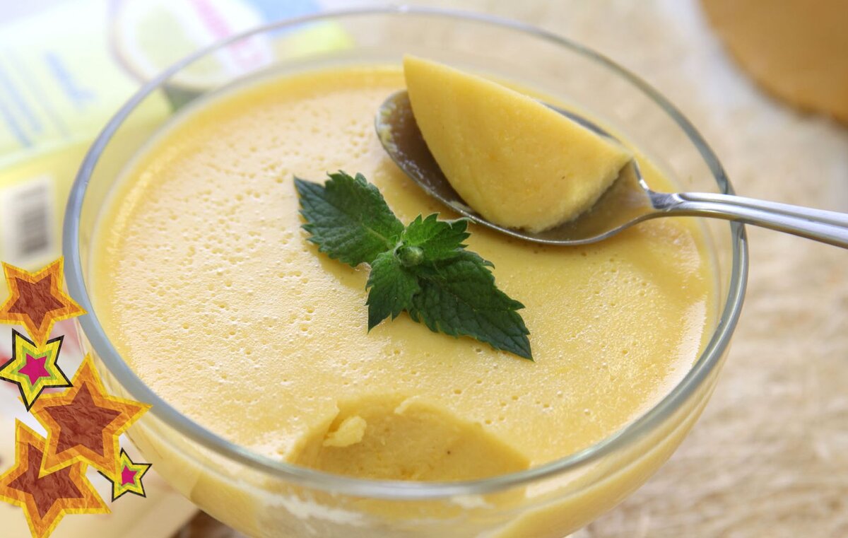 Тыквенное желе с йогуртом и лимоном