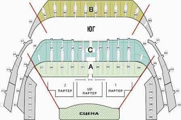 Схема ск олимпийский с местами фото 25