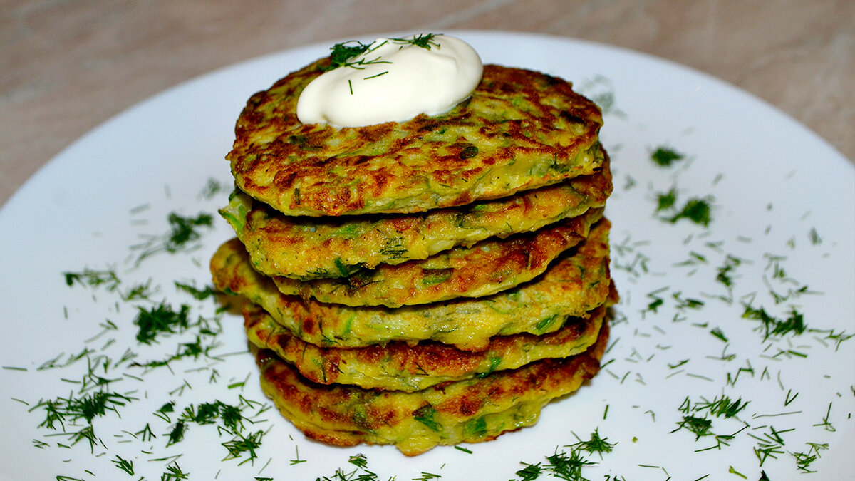 Оладьи из кабачков на сковороде самый вкусный