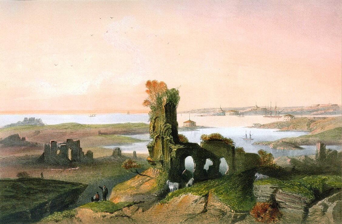  Карло Боссоли. Остатки античного Херсонеса в Севастополе