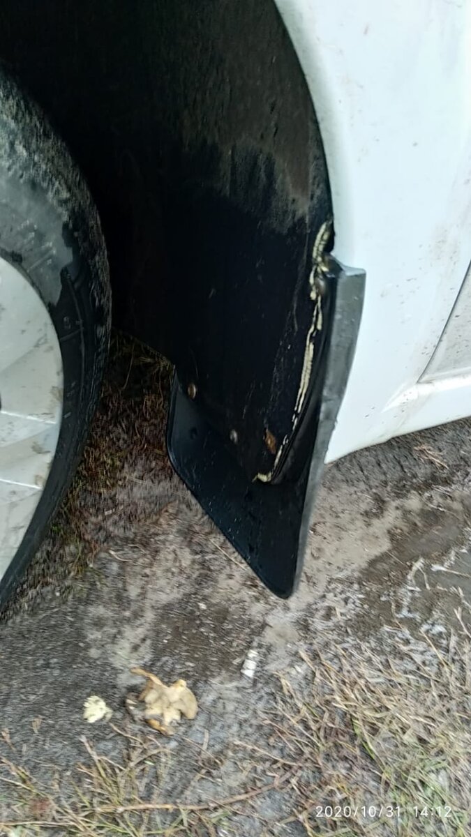 Вот так смотрятся на авто. Установил под локер, чтоб не было щелей по крылу. Не уверен, что правильно, но на зиму оставляю пока так.