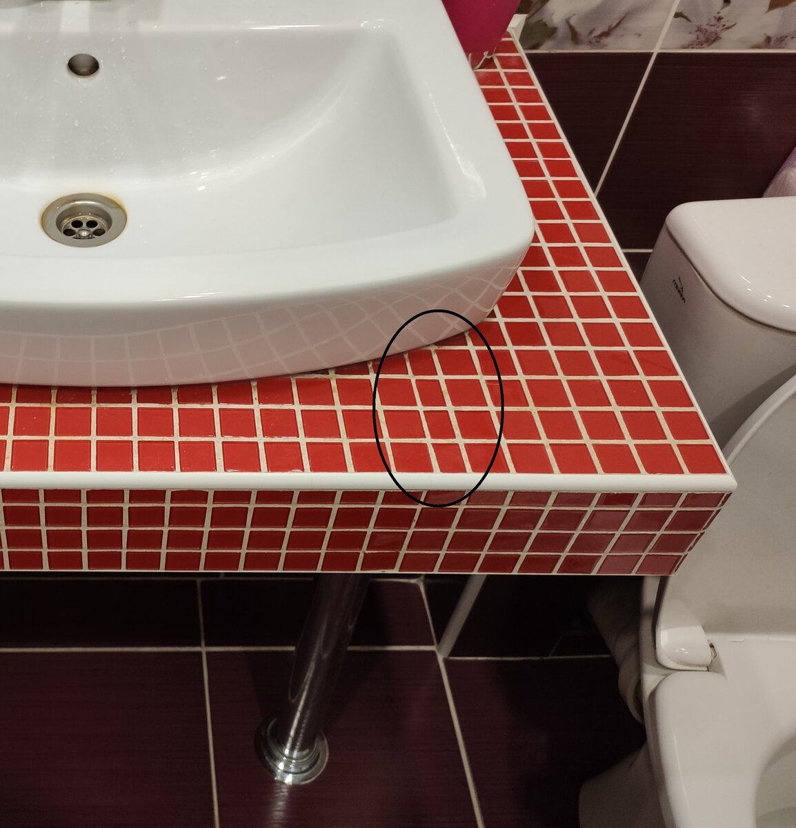 Столешница в ванной из мозаики: особенности, идеи и рекомендации