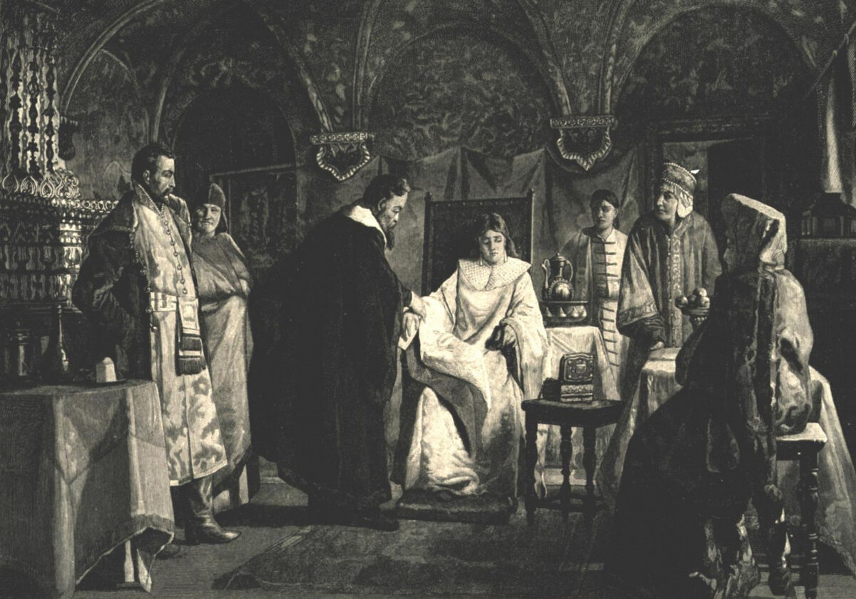 Мария Хлопова на гравюре Хелмицкого